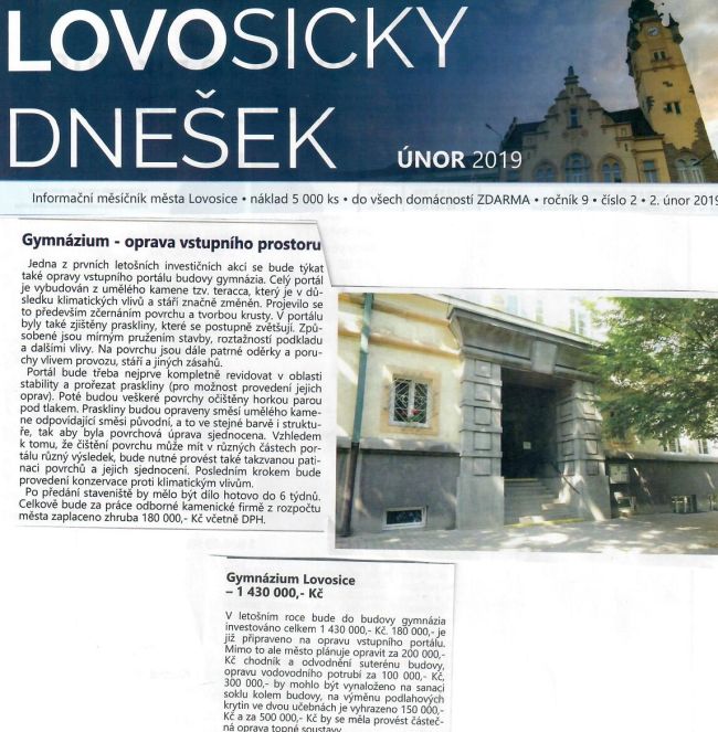 Lovo mesto rozpocet 2019