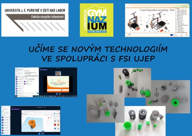 UJEP 3D tisk spoluprace letak
