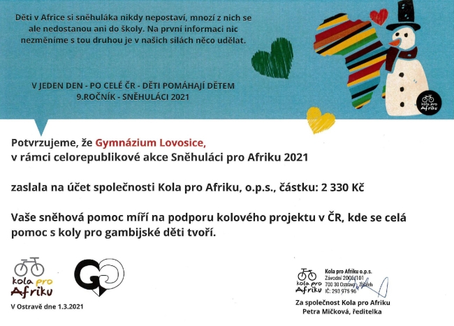 snehulaci pro afriku